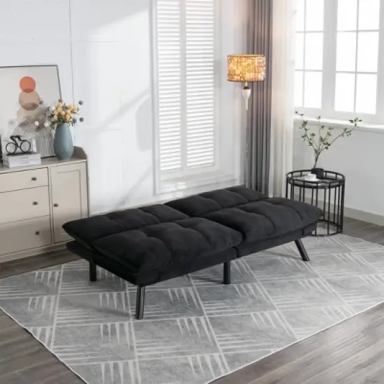 Airsurfer Modern Convertible Sofa Bed &uml;C Folding Sleeper Couch with Pillow-Top Tufted Cushions and Adjustable Backrest for Living Room image {4}