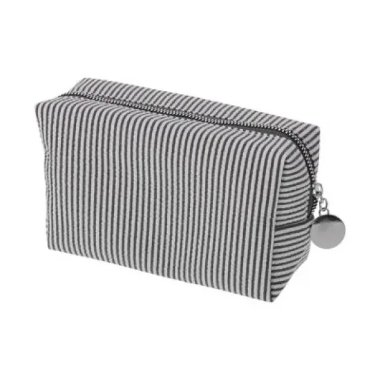 Unique Bargains Striped Pattern Makeup Bag for Travel 1 Pc image {6}