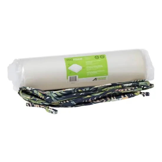 19" x 20" ProFoam Outdoor Rounded Back Seat Cushion Simone Tropical Blue - Arden Selections image {2}