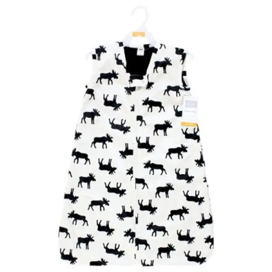 Hudson Baby Plush Faux Fur Sleeping Bag, Wearable Blanket, Moose image {1}