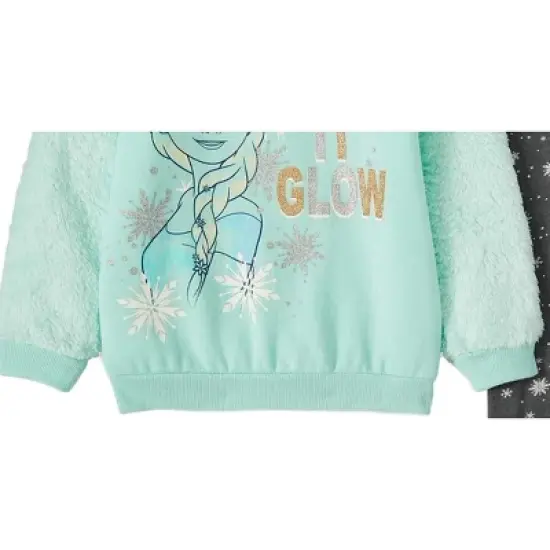 Disney Frozen Elsa Girls Fleece Sweatshirt & Pants  image {5}