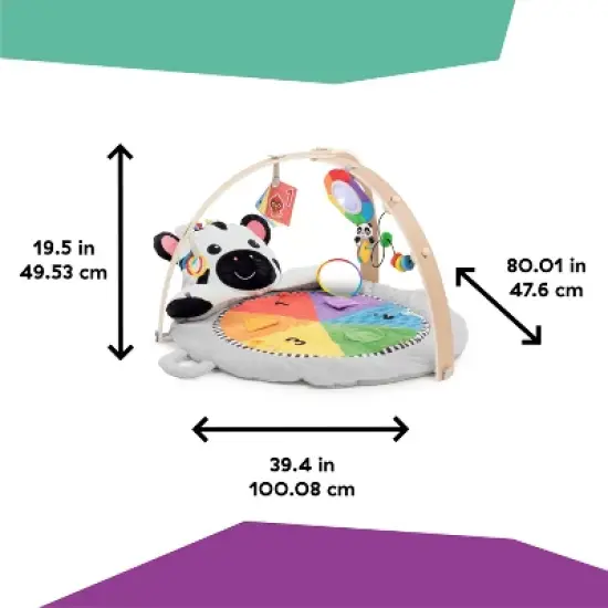 Baby Einstein Zen's Activity Milestones Plush Gym Playmat image {8}