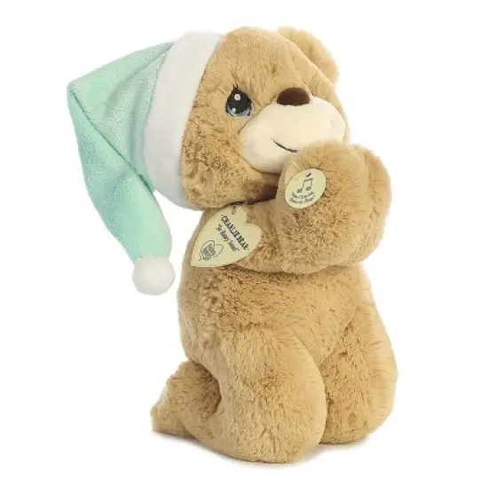 Aurora Medium Charlie Prayer Bear Precious Moments Inspirational Stuffed Animal Brown 9.5" image {4}