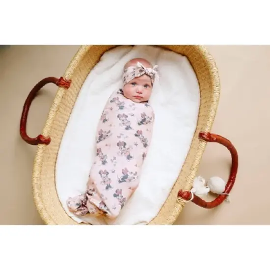 Copper Pearl Knit Swaddle Blanket - Minnie Mouse image {2}
