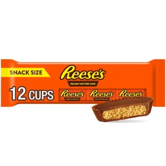 Reese's Milk Chocolate Peanut Butter Cups Snack Size Candy - 6.6oz/12ct image {7}
