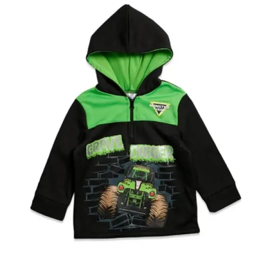 Monster Jam Grave Digger Half Zip Hoodie Toddler image {4}