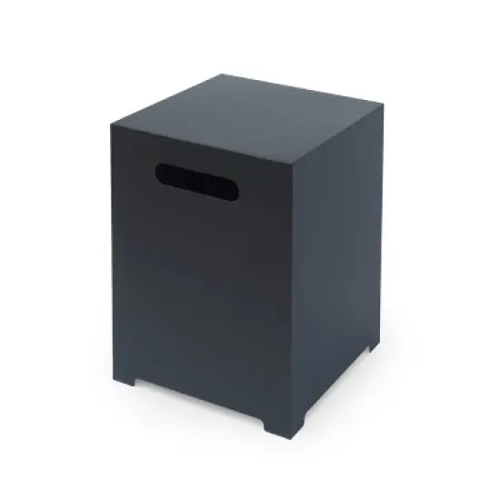 Thasos 10pc Acacia U-Shaped Farmhouse Sectional Sofa Set with Fire Pit - Gray/White/Dark Gray - Christopher Knight Home image {7}