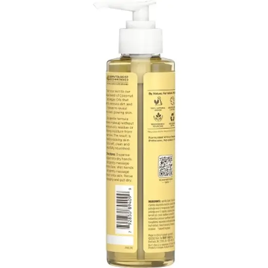 Burt's Bees Facial Cleansing Oil with Coconut & Argan Oil - Unscented - 6 fl oz image {5}