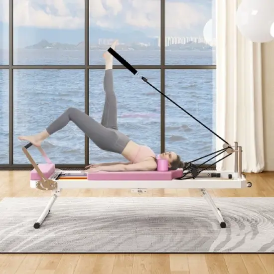 Dexmalle yoga studio with the same commercial fitness equipment, pink image {2}