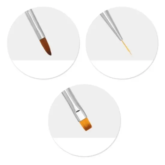 Unique Bargains Nail Art Design Tool Kit Multiolored 3 Pcs of 1 Set image {4}