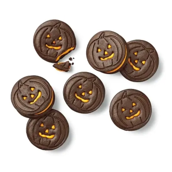 Halloween Chocolate Sandwich Cookies with Orange Cr&egrave;me - 10.5oz - Favorite Day&trade; image {2}