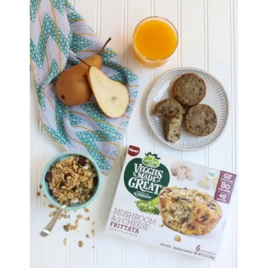 Veggies Made Great Gluten Free Frozen Mushroom & Three Cheese Frittata - 12oz image {3}