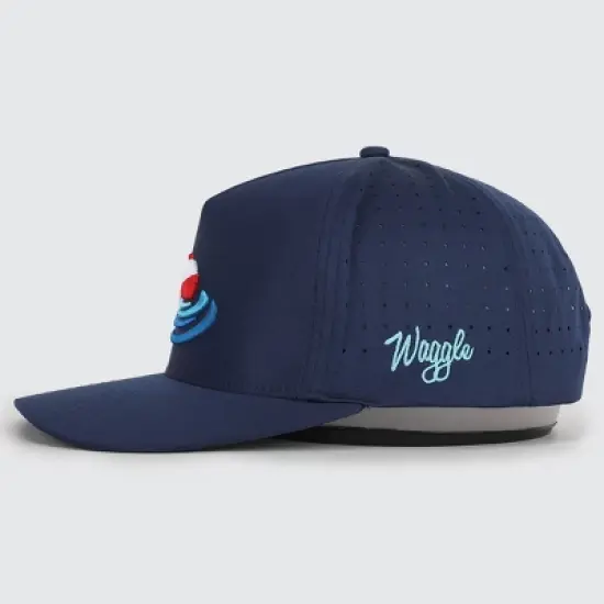 Waggle Adult Polyester Baseball Hat - Bobby: Adjustable Sports Logo Cap image {2}