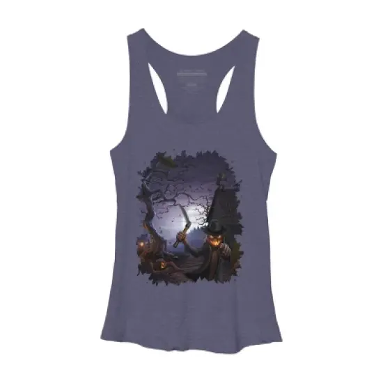 Women's Design By Humans Evil Pumpkins By chriskar Racerback Tank Top image {3}