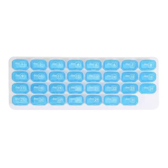 Unique Bargains 31 Grids Keyboard Style Pill Case 1 Pc image {7}