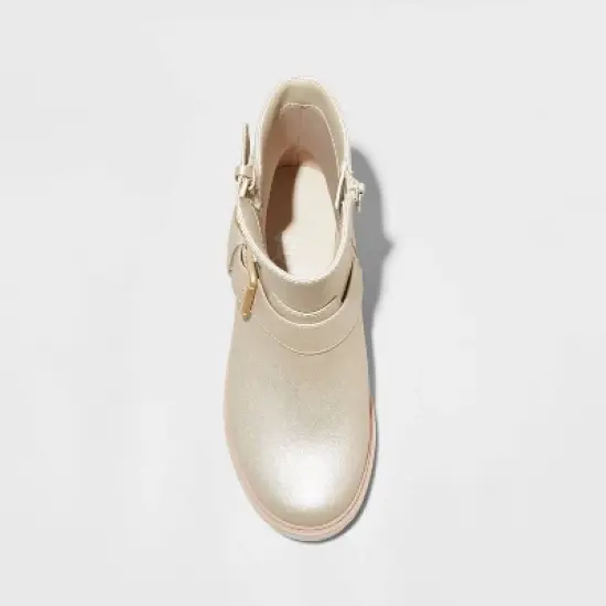 Girls' Maia Moto Boots - art class&trade; Gold image {2}