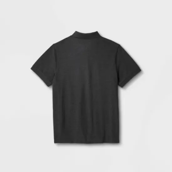 Men's Loose Fit Adaptive Polo Shirt - Goodfellow & Co&trade; Gray image {1}