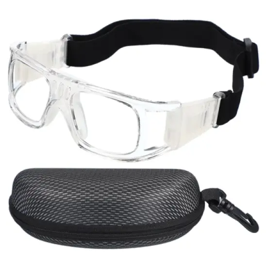Unique Bargains PC Silicone Adjustable Strap Lightweight Professional Sports Goggles 1 Pc image {8}