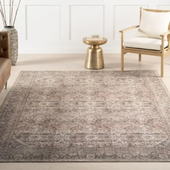 Nuloom Hillstone Collection Deka Traditional Vintage Medallion Area Rug image {10}