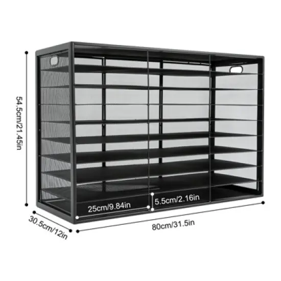 YIYIBYUS File Storage Rack, Desktop File Organizer for Office Home School image {3}