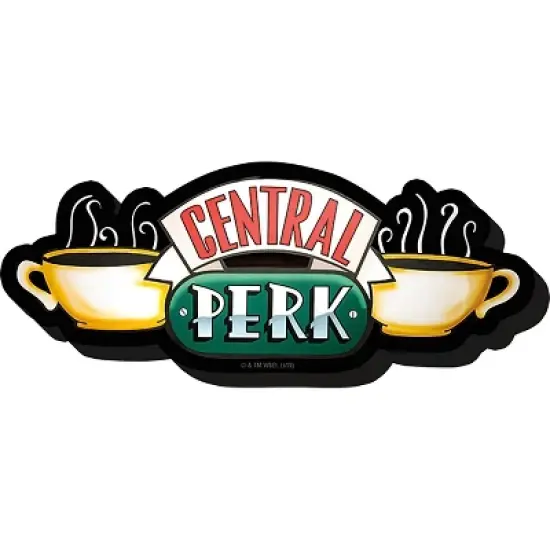 NMR Distribution Friends Central Perk Logo Plastic Magnet image {3}