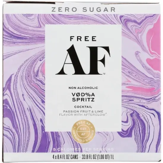 Free AF Cocktail Mixer Spritz - Case of 6 - 4 cans/8.4 fl oz. image {1}