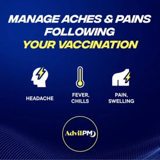 Advil NSAID PM Pain Reliever Ibuprofen Caplets - 20ct image {7}