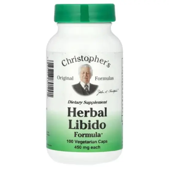 Christopher's Herbal Libido Formula - 475 mg - 100 Vegetarian Capsules image {3}