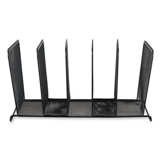 Universal Deluxe Mesh Stacking Sorter, 5 Sections, Letter to Legal Size Files, Black, 14.63" x 8.13" x 7.5" image {3}