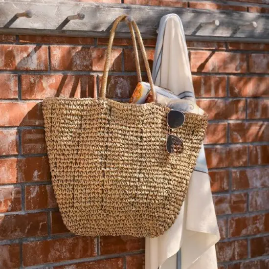 Natural Woven Market Bag - Hearth & Hand&trade; with Magnolia image {3}