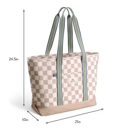 Itzy Ritzy Mom Tote - Check Yes image {5}