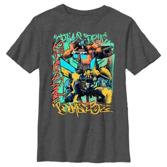 Boy's Transformers: Rise of the Beasts Graffiti Poster T-Shirt image {4}