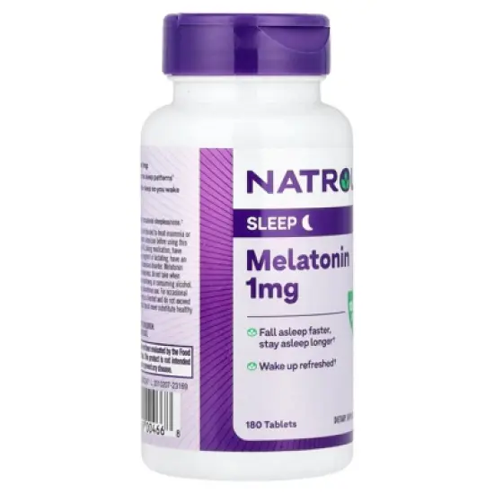 Natrol Melatonin, 1 mg, 180 Tablets image {3}