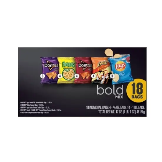 Frito-Lay Snacks Bold Mix Variety Pack - 18ct/17oz image {6}