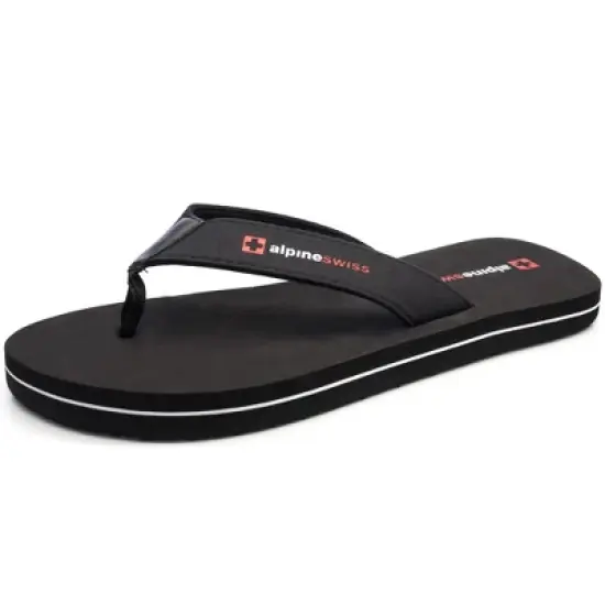 Alpine Swiss Mens Flip Flops Beach Sandals Lightweight EVA Sole Comfort Thongs image {9}