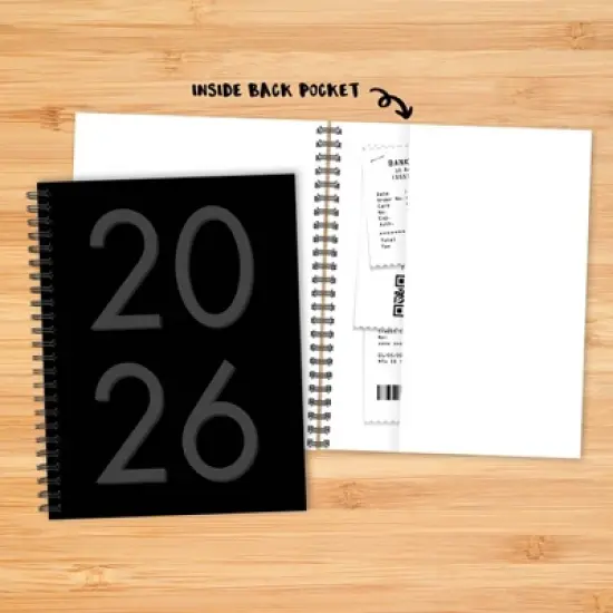Willow Creek Press 6.5"x8.5" 2026 Weekly/Monthly Softcover Planner Black image {4}