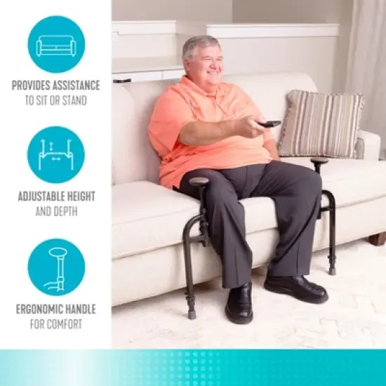 Stander Heavy Duty EZ Stand-N-Go, Bariatric Stand Assist for Seniors, Supports 400 lbs. image {3}