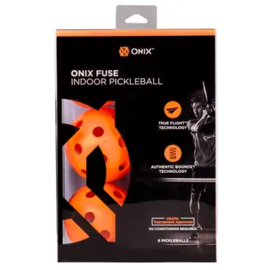 Onix Fuse Indoor Pickleballs 6pk image {2}