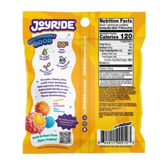 JOYRIDE Crunchy Gummy Busters - 1.8oz image {1}