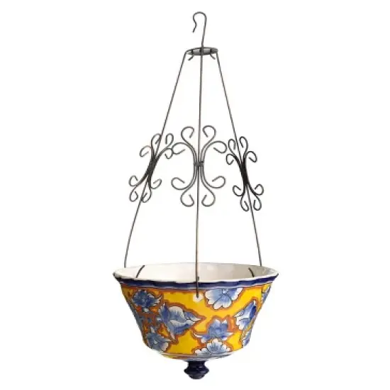 Plow & Hearth - Authentic Mexican Talavera Hanging Planter image {5}