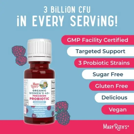 MaryRuth's Organic Women's 40+ Precision Probiotic Digestive Liquid Drops image {6}