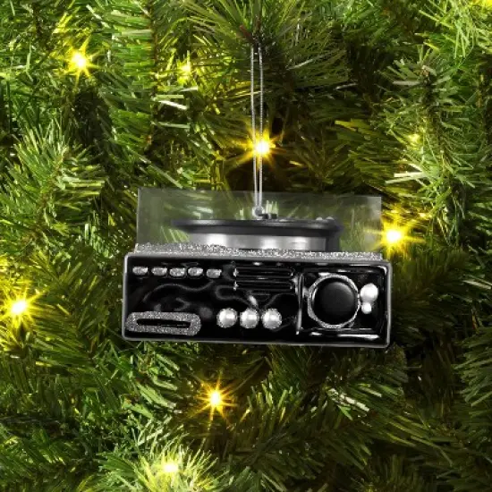 Christmas Silver Record Player Ornament - Wondershop&trade; image {1}