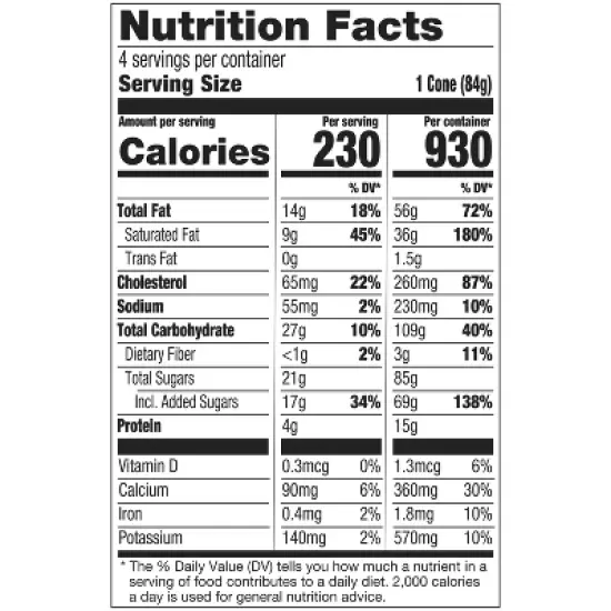 Haagen-Dazs Frozen Summer Berry Belgian Waffle Ice Cream Cone - 14.8 fl oz/4ct image {5}