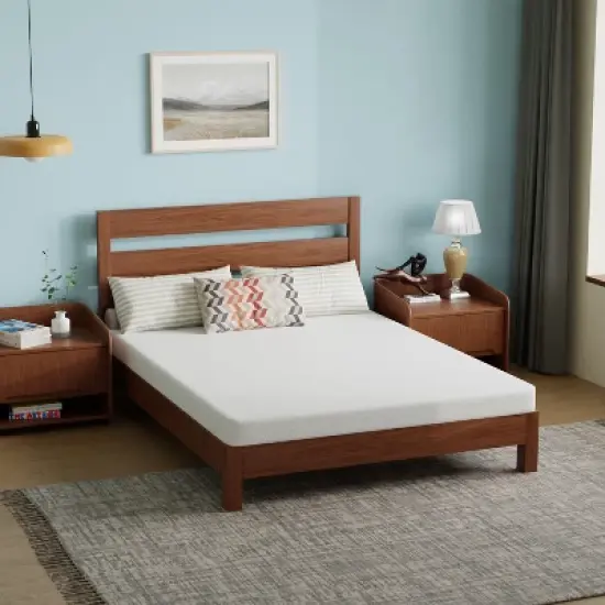 FDW 5 Inch Gel Memory Foam Mattress,Gel Infused Mattress CertiPUR-US Certified,Bed-in-a-Box with Non-Slip Bottom,Fiberglass Free image {9}