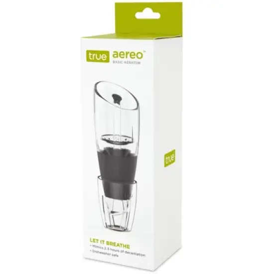 True Aereo Wine Aerator - Decant Instantly with Aerator for Standard Bottles with Stand, BPA-Free Plastic Dishwasher Safe Set of 1 image {5}