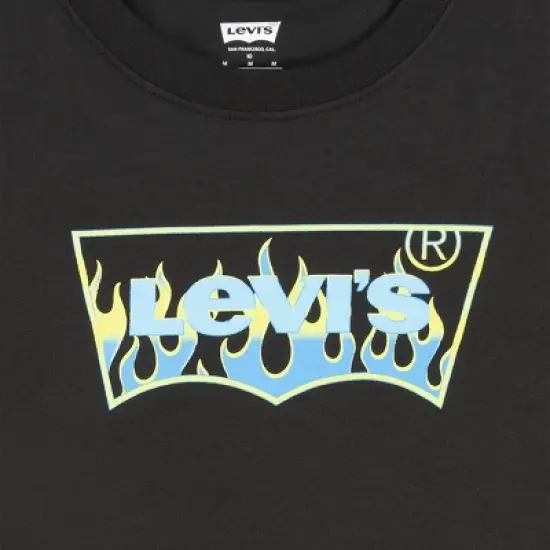 Levi's&reg; Boys' Short Sleeve Batwing Logo Graphic T-Shirt - Black image {6}