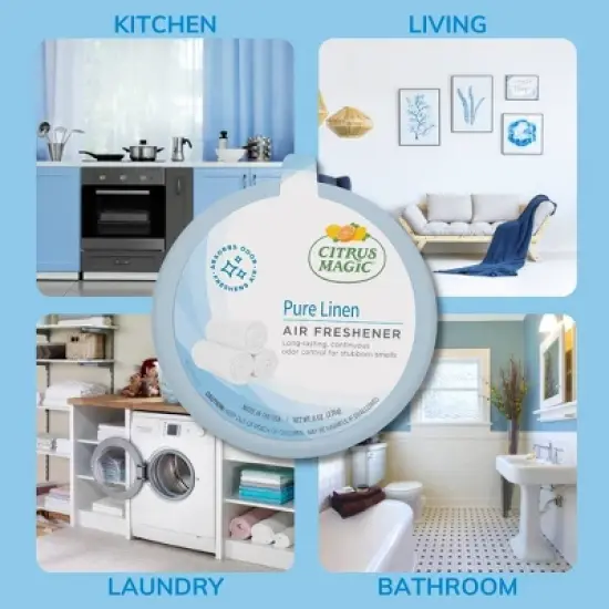 Citrus Magic Solid Air Freshener - Pure Linen - 2pk image {4}