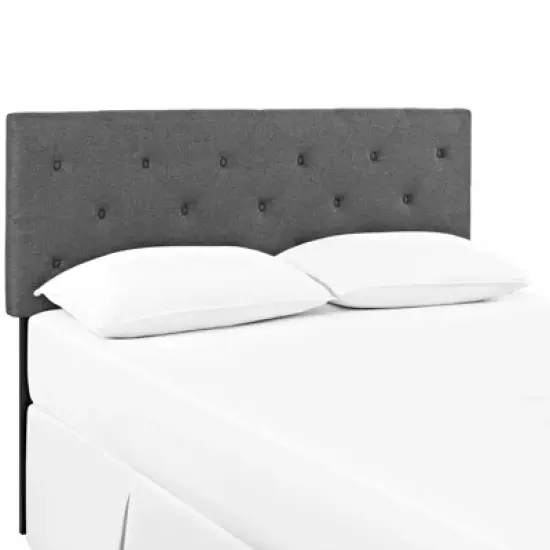 King Terisa Upholstered Fabric Headboard Gray - Modway image {3}