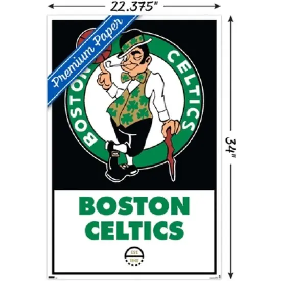 Trends International NBA Boston Celtics - Logo 21 Unframed Wall Poster Prints image {2}
