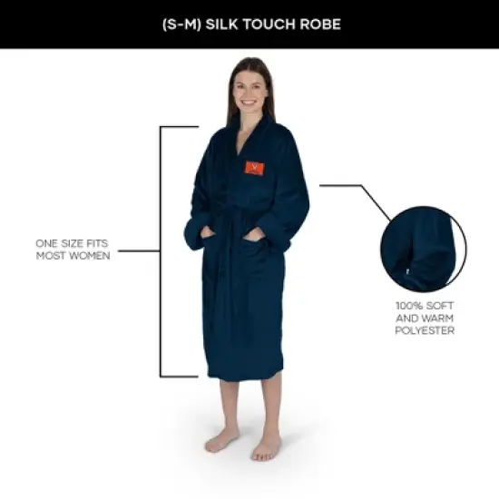 NCAA Virginia Cavaliers Silk Touch Robe Small/Medium image {4}